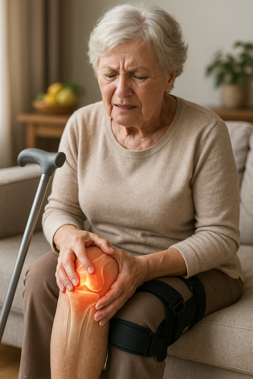 Befreie dein Knie von Arthroseschmerzen: Tipps für ein aktives Leben - Illustration