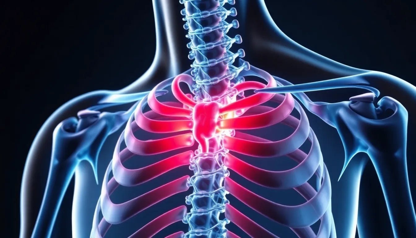 Linderung bei bandscheibenvorfall zwischen den schulterblättern: effektive Wege zur Schmerzfreiheit - Illustration