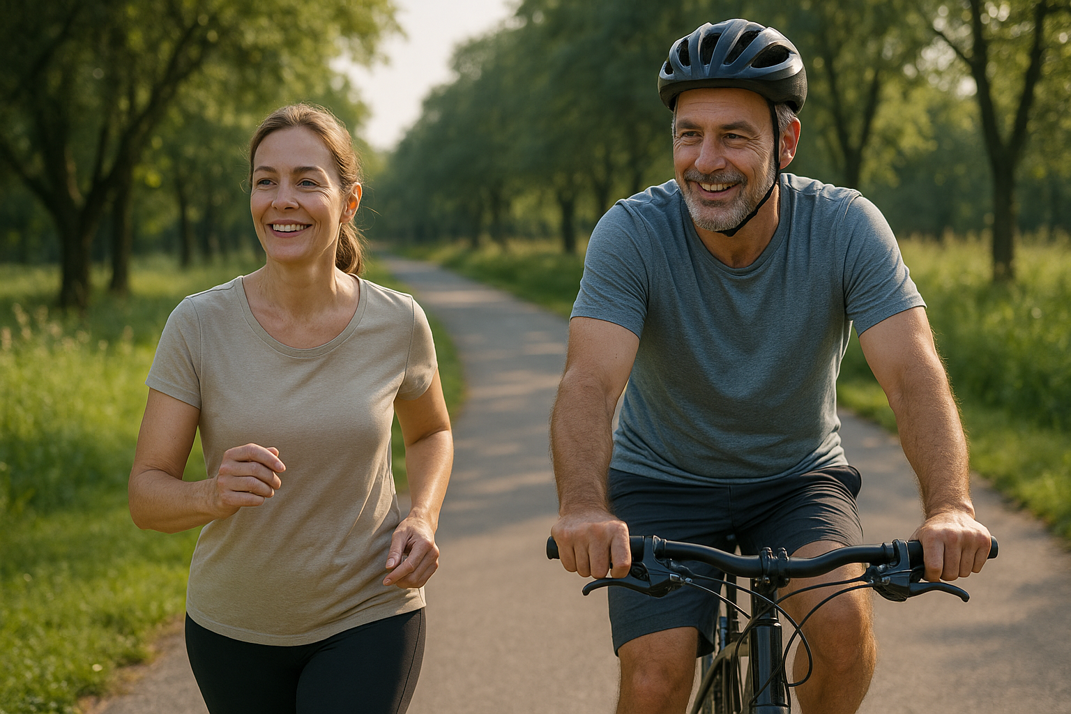 Moderater Sport: verstehen, erkennen und umsetzen für ein gesundes Leben - Illustration