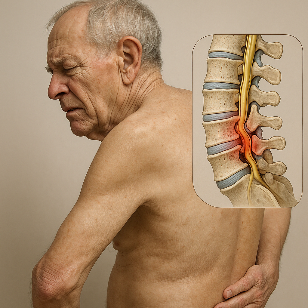 Spinalstenose verstehen: Symptome, Ursachen und Lösungen entdecken - Illustration