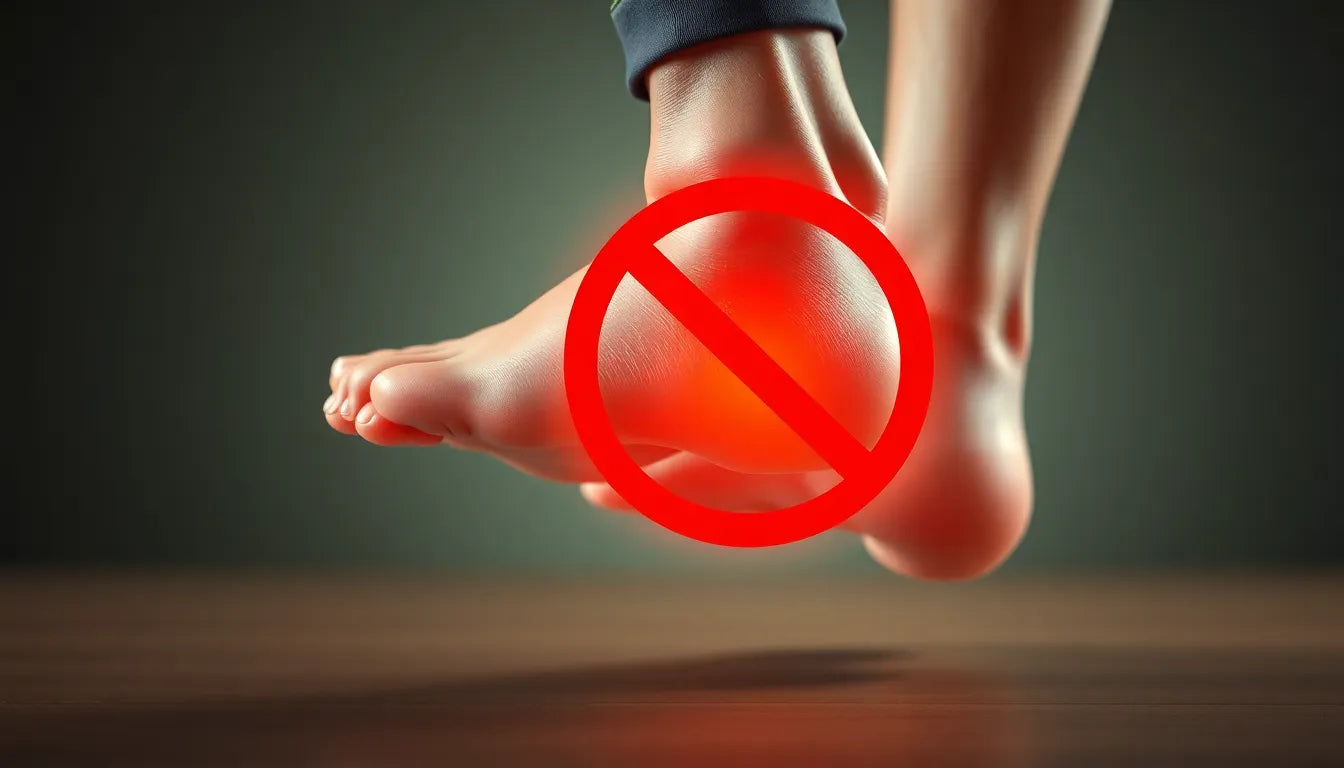 Übungsleser: effektive Übungen bei Fersensporn, um Schmerzen zu lindern - Illustration