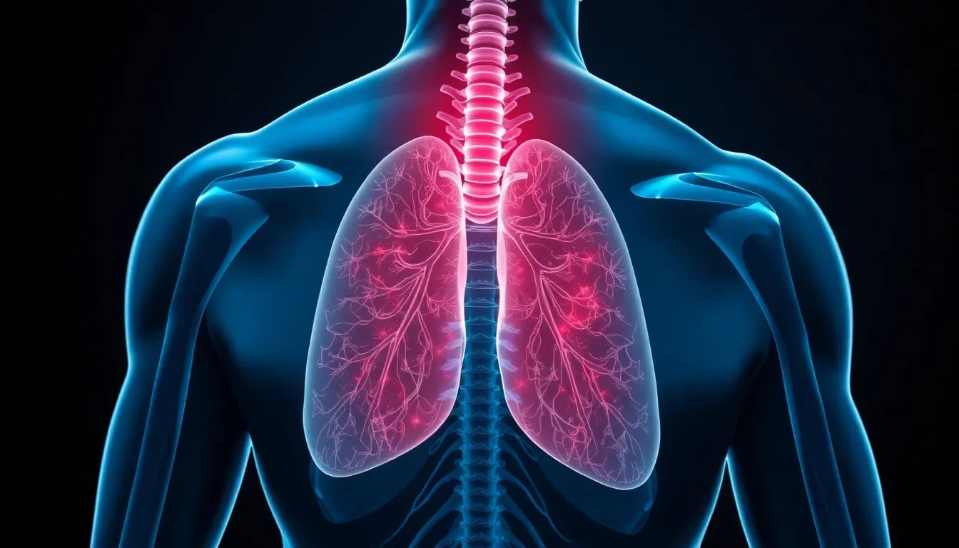 Schmerzen in Lunge und Rücken: Ursachen und Lösungen entdecken - Illustration