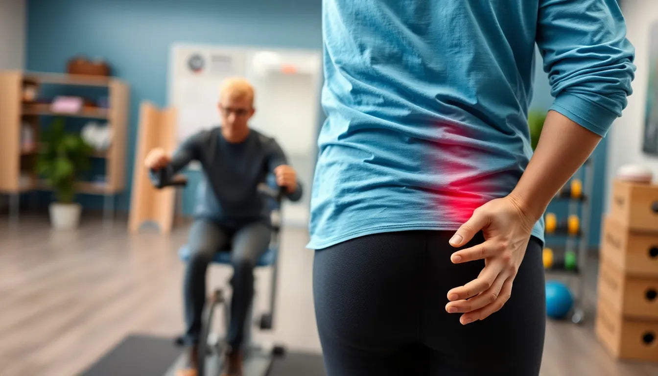 Übungsleser: effektive Übungen gegen Schmerzen in Hüfte und Lendenbereich - Illustration