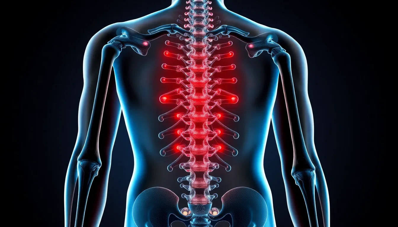 Linderung bei bandscheibenvorfall im lendenbereich: Tipps und Therapien für den Alltag - Illustration