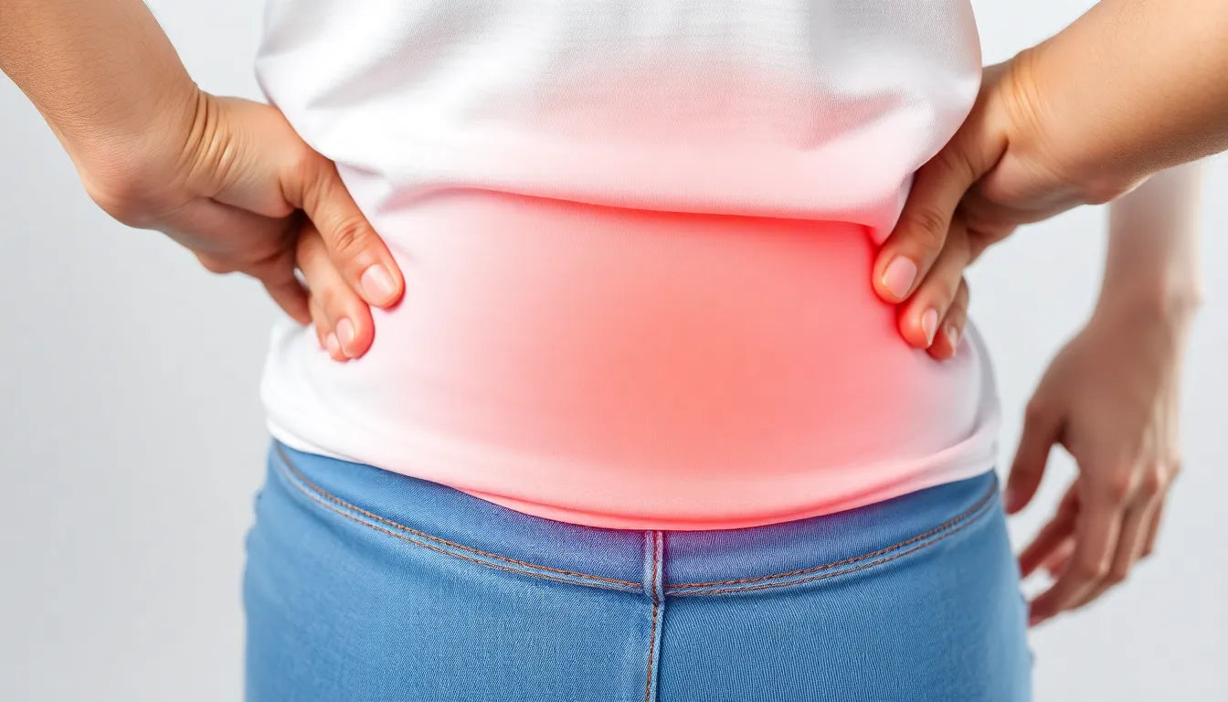 Schmerzen in lenden und unterleib: ursachen und lösungen entdecken - Illustration