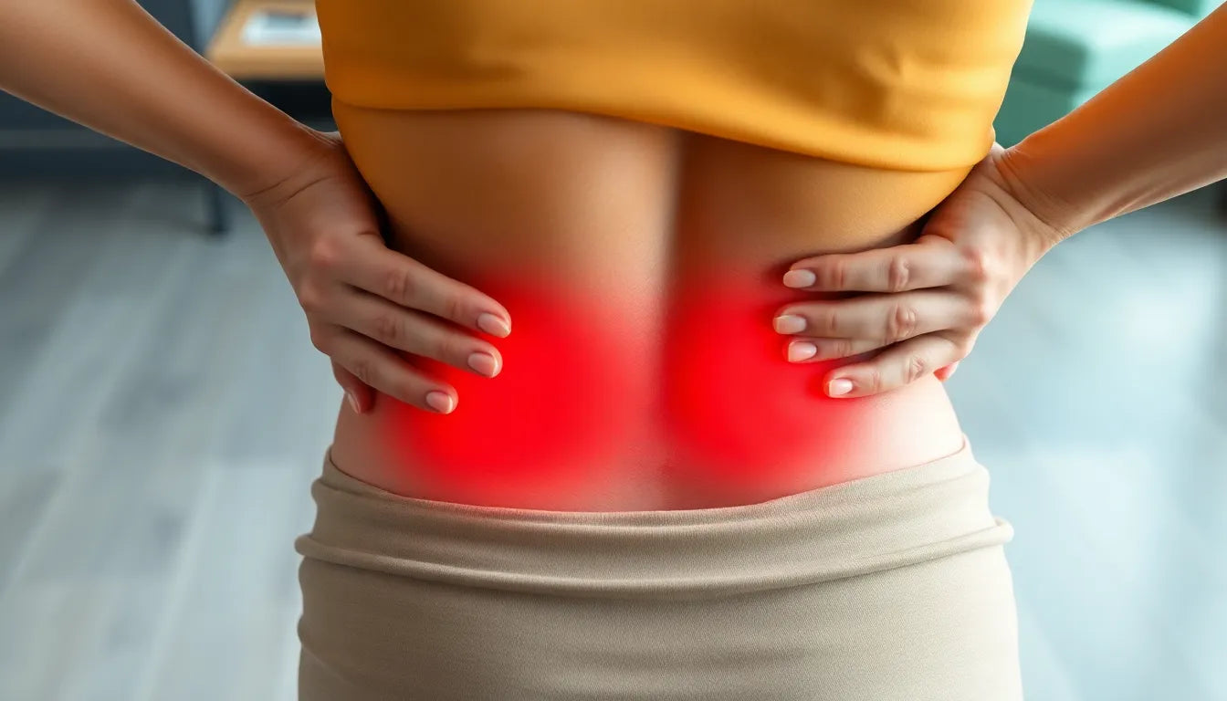 Linderung für den unteren Rücken: Tipps für die 8. Schwangerschaftswoche - Illustration