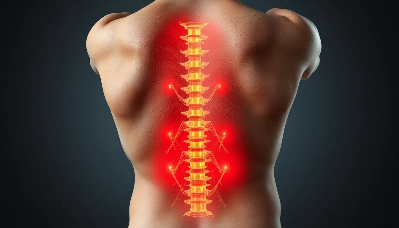 Schmerzen im rechten unteren Rücken: Ursachen und Lösungen entdecken - Illustration