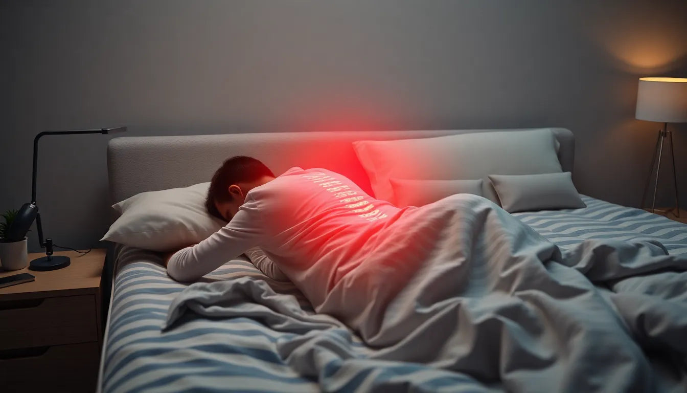 Sov gut: Tipps gegen Rückenschmerzen in der Nacht - Illustration