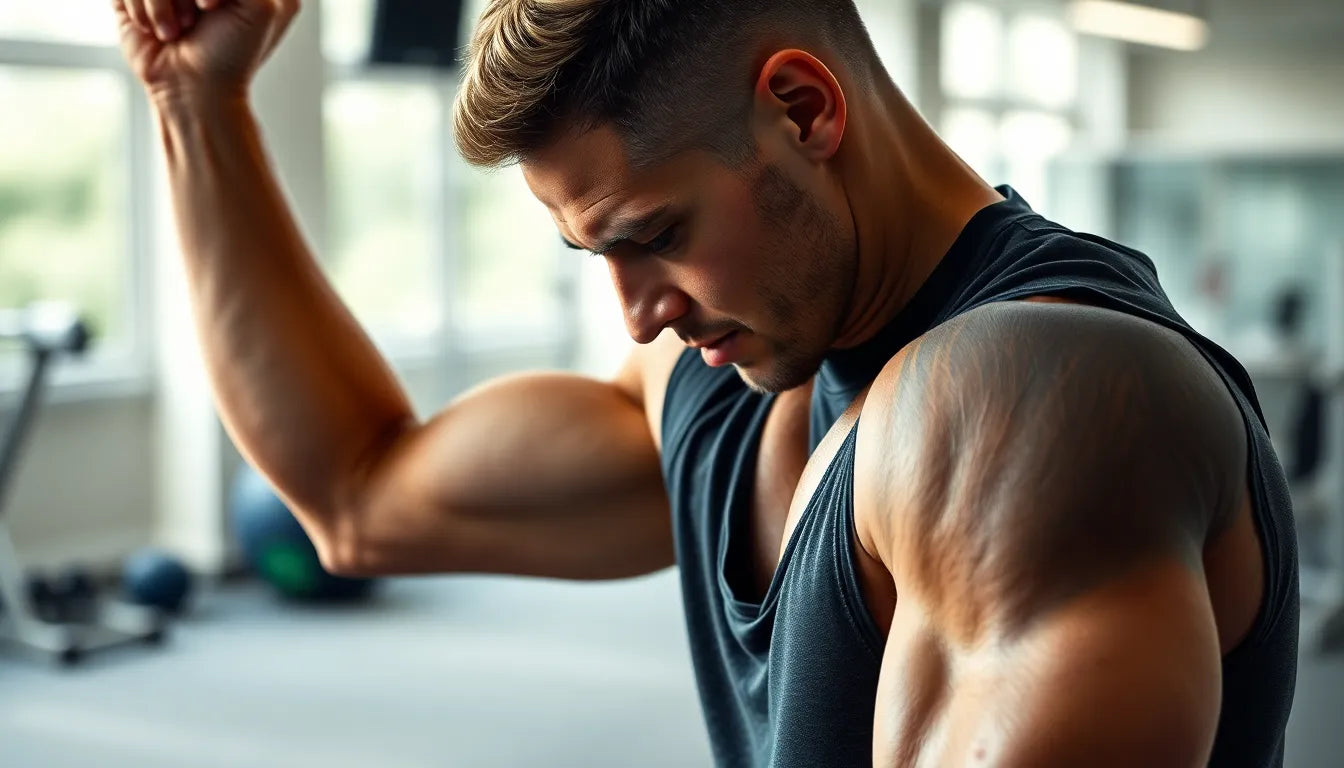 Bizeps dehnen leicht gemacht: die besten Übungen für Übungsleser - Illustration