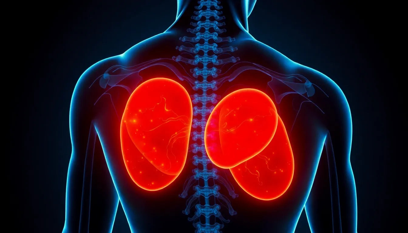 Schmerzen im hodensack und rücken verstehen und lindern - Illustration