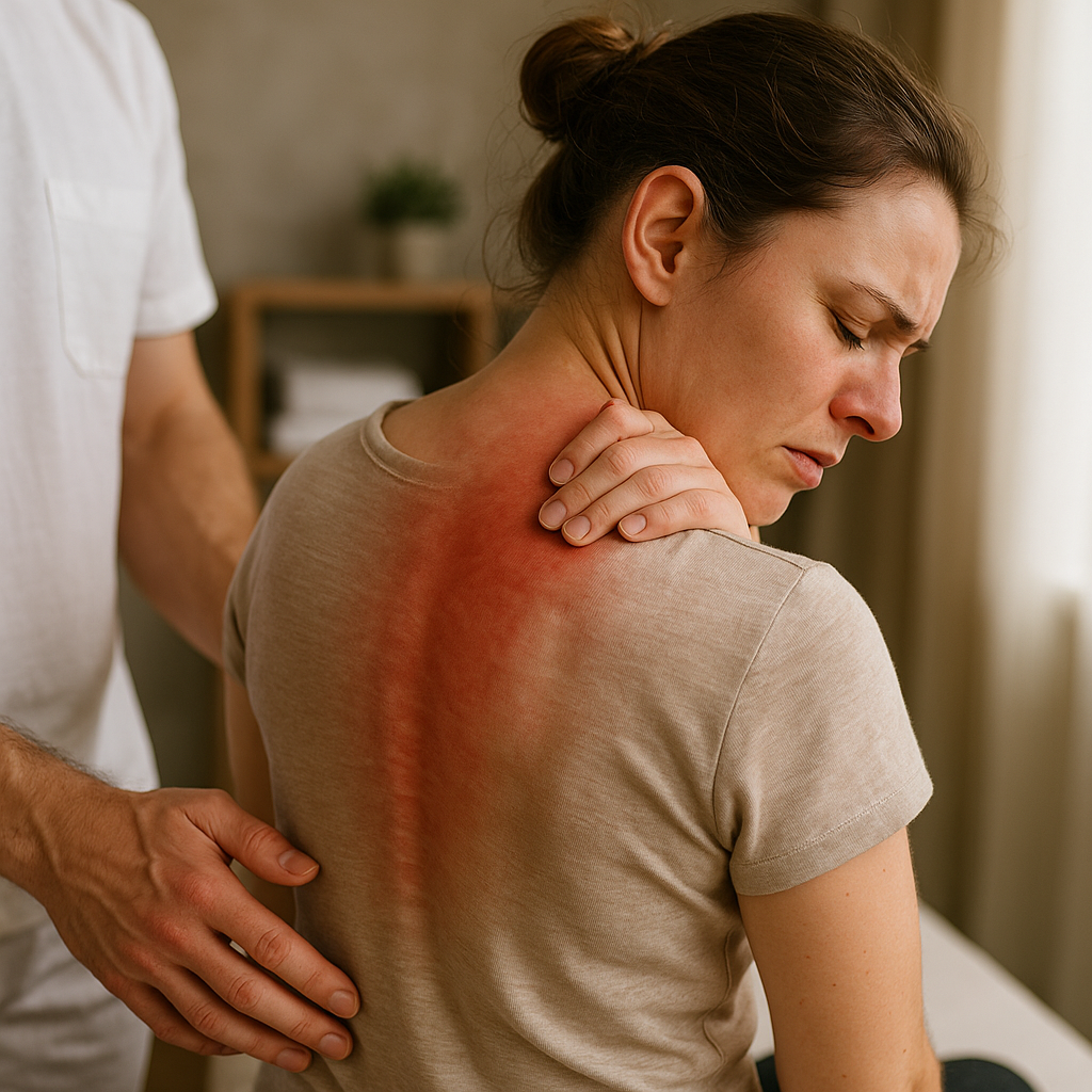 Warum Rückenschmerzen nach der Massage normal sind und wie Sie Linderung finden - Illustration
