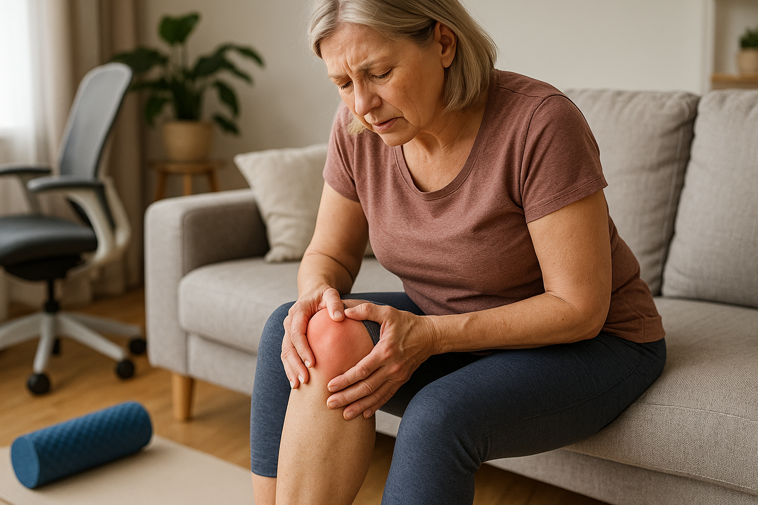 Knie beugen ohne Schmerzen: Tipps für ein schmerzfreies Leben - Illustration