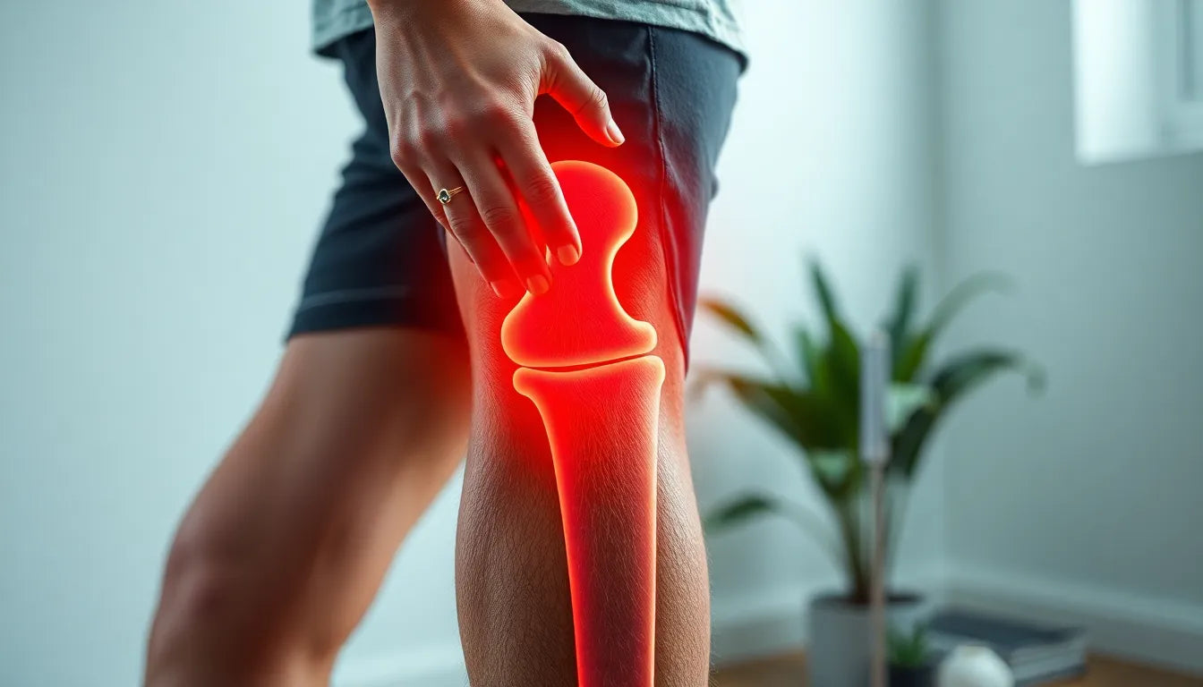 Linderung für schmerzende Knie: Tipps und Lösungen für den Alltag - Illustration