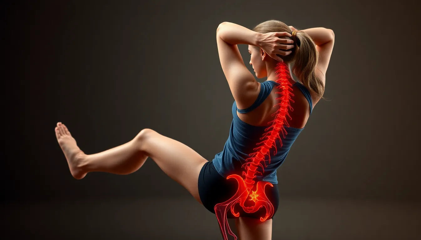 Ischias-Schmerzen ade: effektive Übungen zur Linderung - Illustration