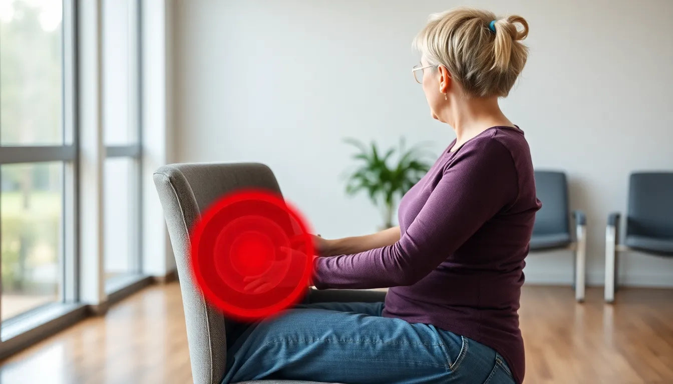 Schmerzfrei sitzen mit einfachen Übungen bei Bandscheibenvorfall