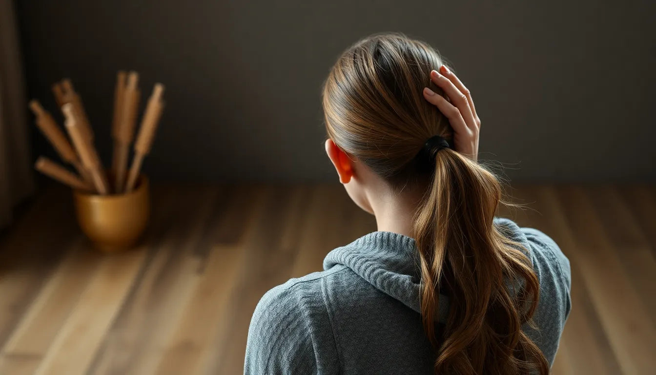 Übungsleser: effektive nackenübungen gegen spannungskopfschmerzen - Illustration