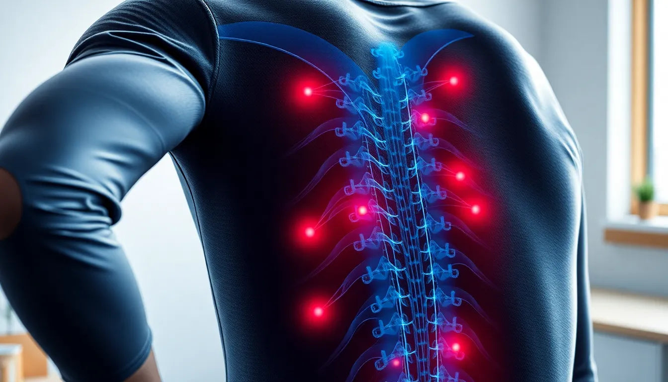 Schmerzen im oberen Rücken beim Atmen lindern – so geht's - Illustration