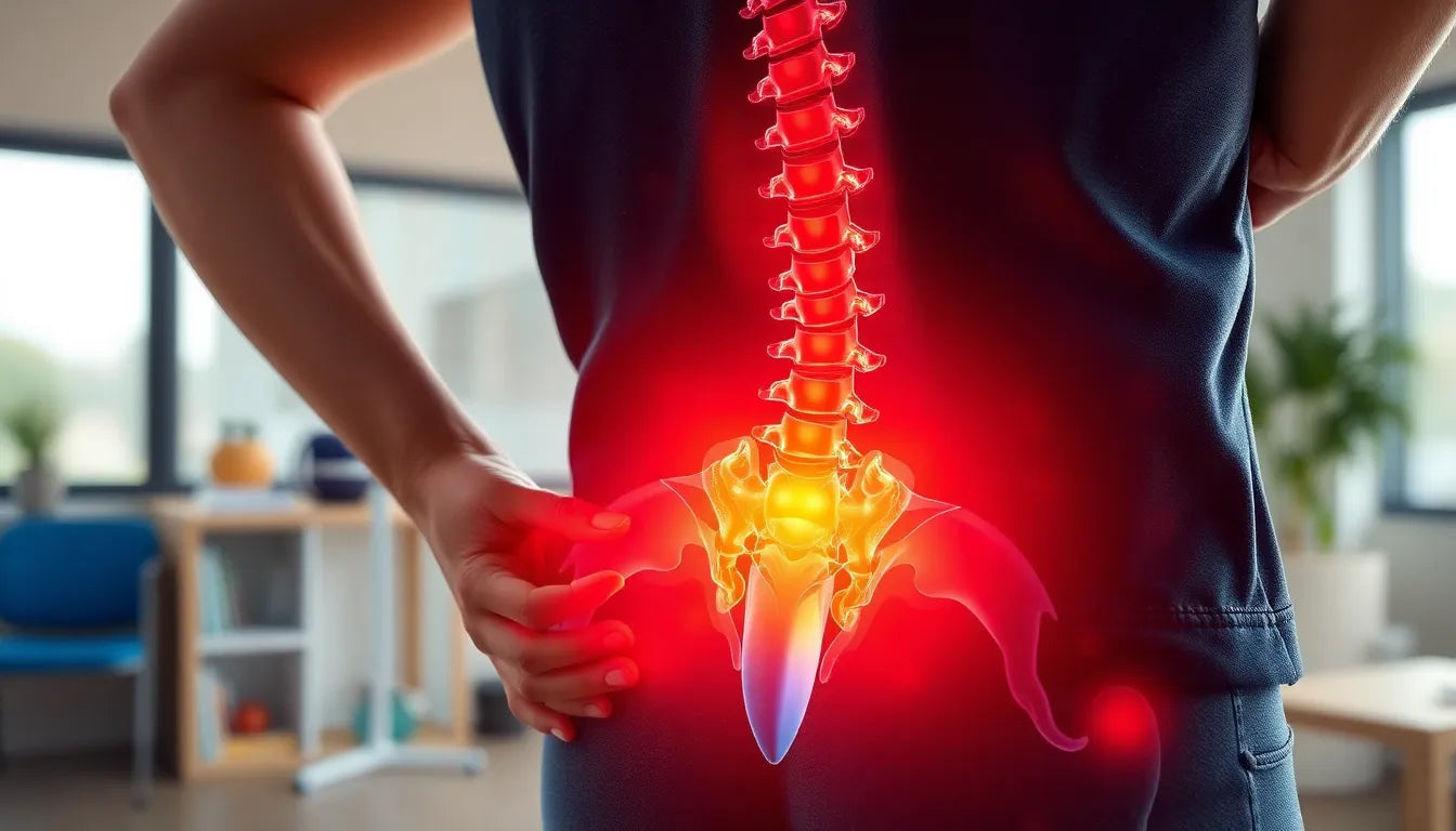 Leben ohne Rückenschmerzen: Wege zur Linderung chronischer Schmerzen in der Lendenregion - Illustration