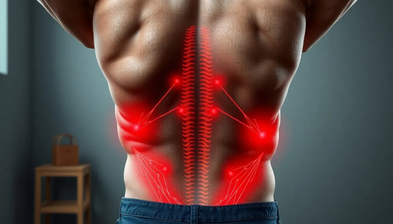 Übungsleser: einfache Übungen gegen Schmerzen im unteren Rücken - Illustration