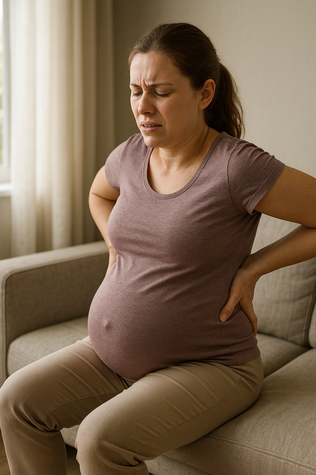 Wenn der Rücken im ersten Trimester spricht: was Schmerzen bedeuten können - Illustration