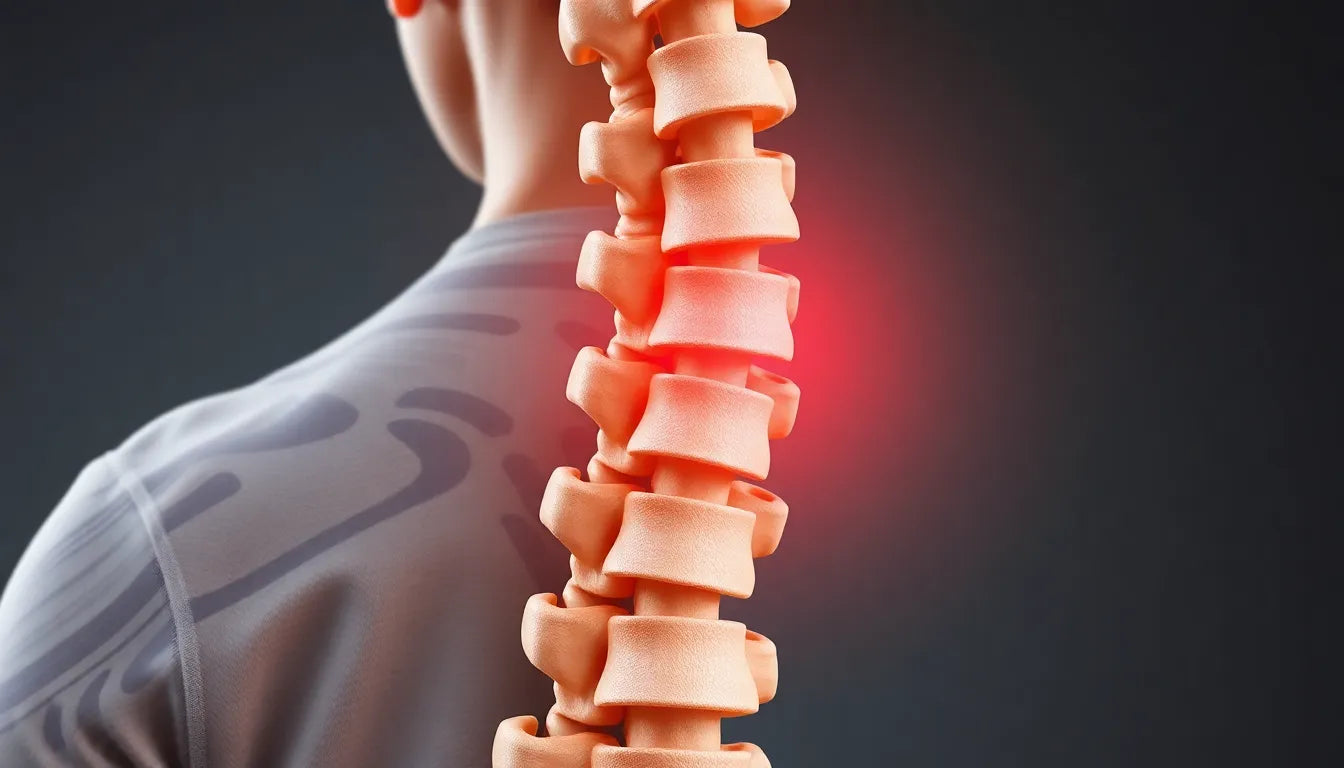 Lumbale spondylose: verstehen und lindern durch präventive Maßnahmen - Illustration