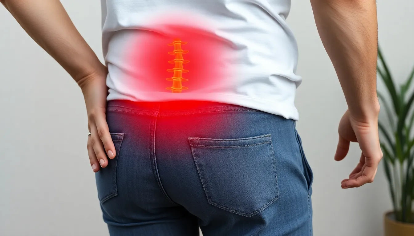 Befreie dich von Schmerzen: Tipps für Hüfte und unteren Rücken - Illustration