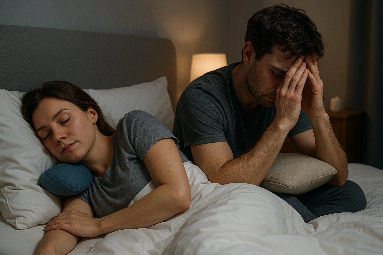 Schlaf und stress: der Schlüssel zu mehr Gelassenheit im Alltag - Illustration