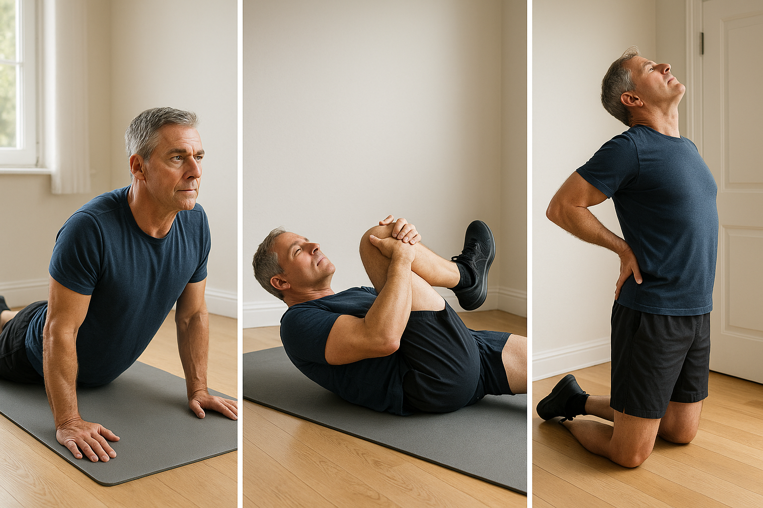 Entdecke die Kraft der McKenzie-Übungen für einen schmerzfreien Rücken - Illustration