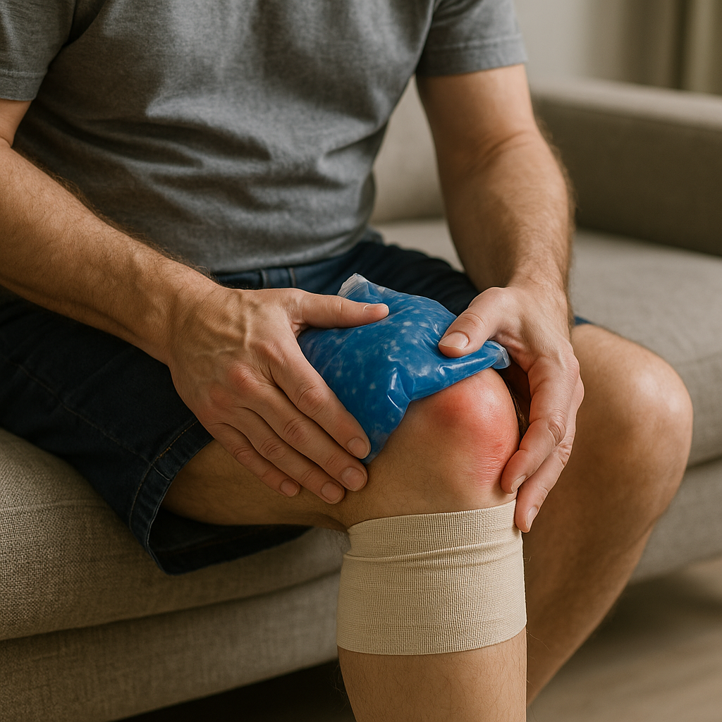 Schmerzen an der innenseite des knies verstehen und lindern - Illustration