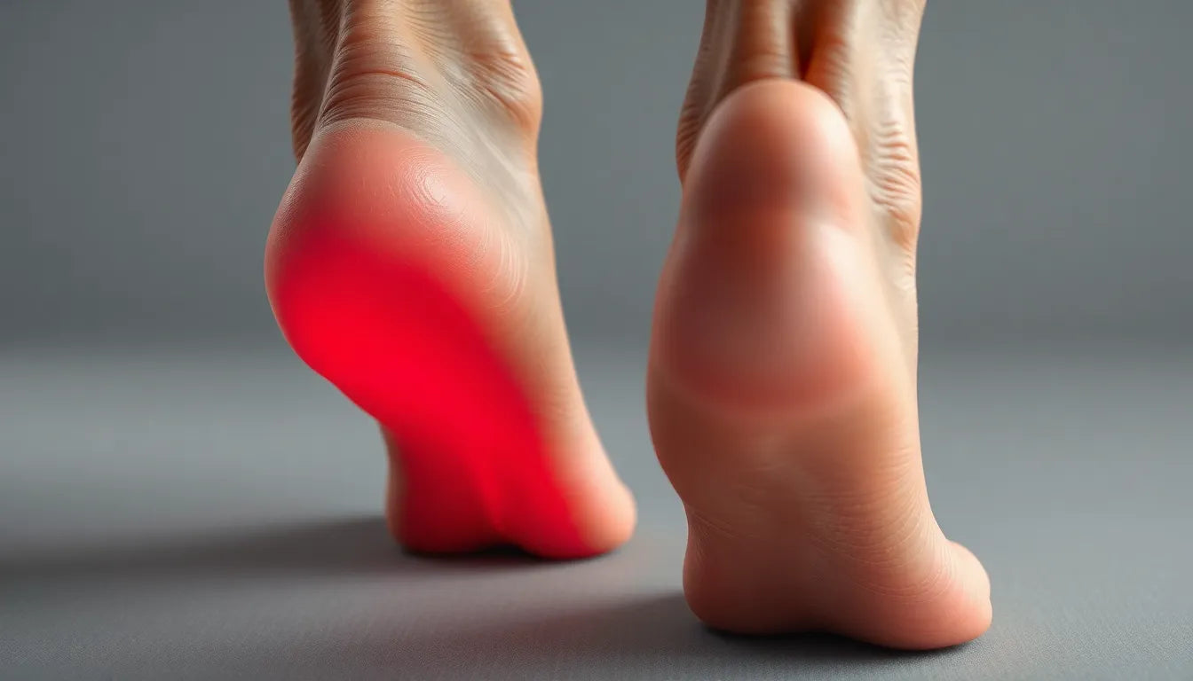 Übungsleser entdecken die besten Techniken gegen Fersensporn - Illustration