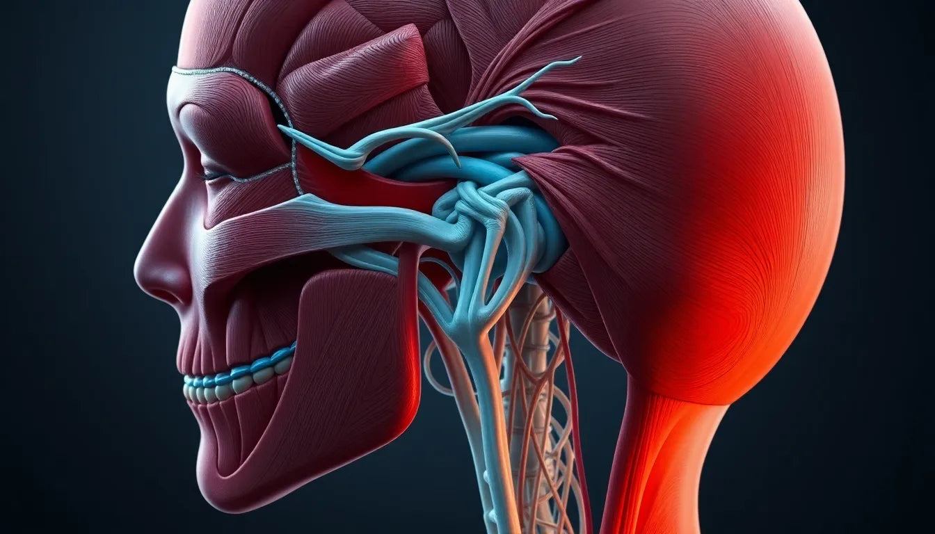 Übungsleser entdecken die Geheimnisse der nacken anatomie - Illustration