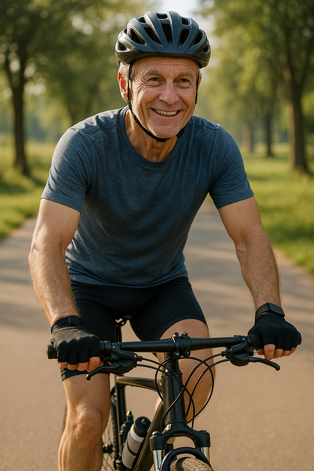 Radfahren: der sanfte Weg zu Fitness und Wohlbefinden - Illustration