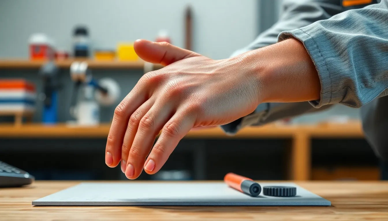 Entdecke die Vorteile einer ergonomischen maus für schmerzfreies Arbeiten - Illustration