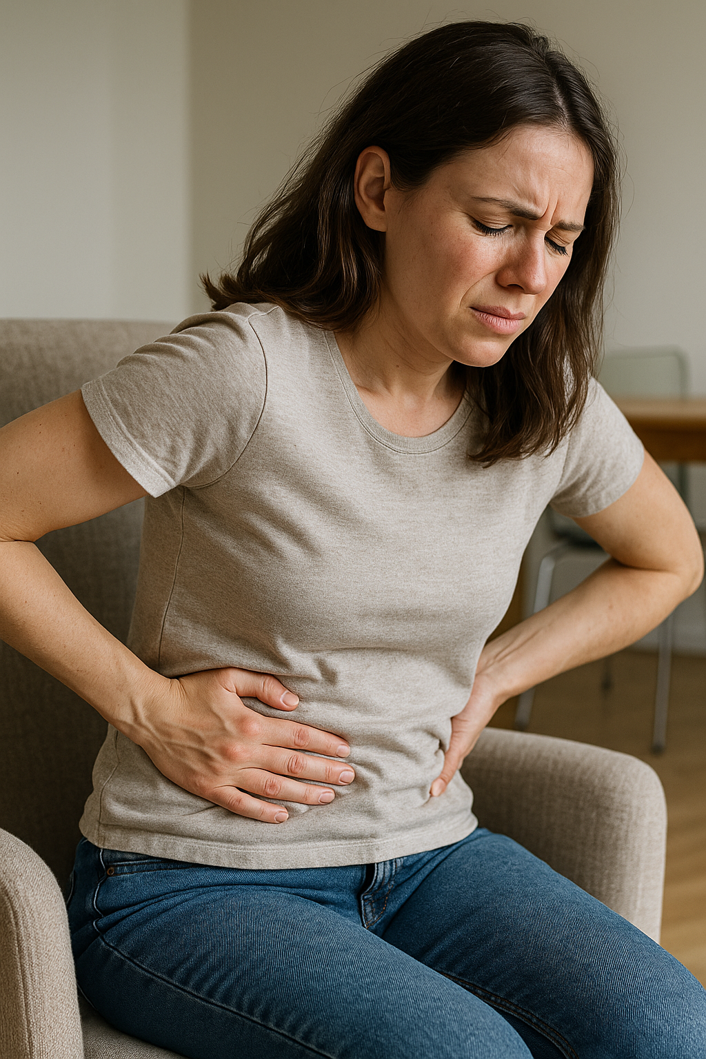 Magenschmerzen und rückenschmerzen: die verborgene Verbindung verstehen - Illustration