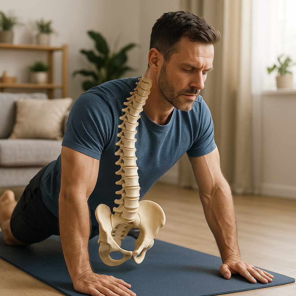 Effektives rückentraining für Übungsleser: 5 einfache Übungen für zu Hause - Illustration