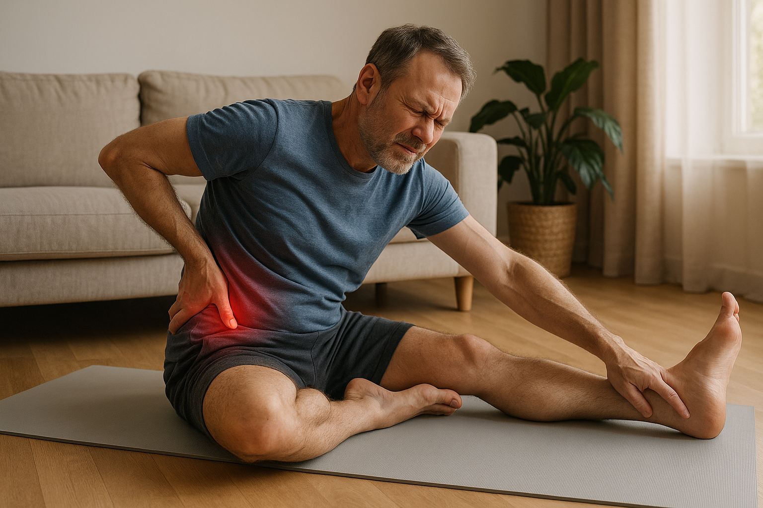 Übungsleser: wie du deinen Ischiasnerv mit gezielten Übungen beruhigst - Illustration