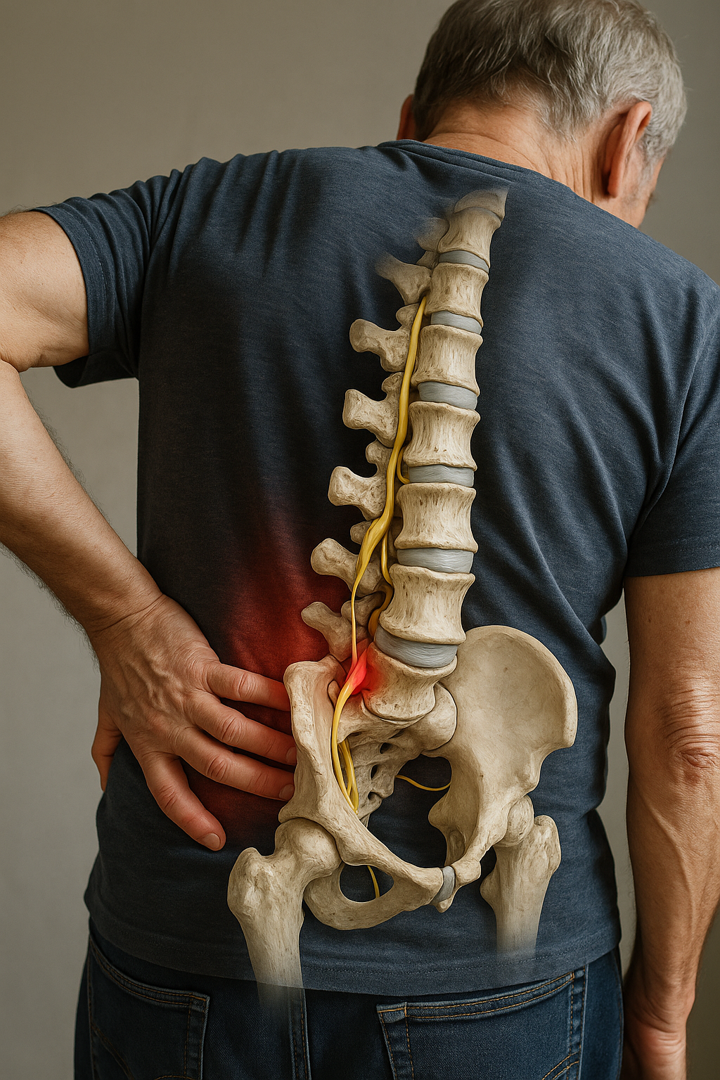 Neuropathische Schmerzen bei Spinalkanalstenose: Wege zur Linderung finden - Illustration