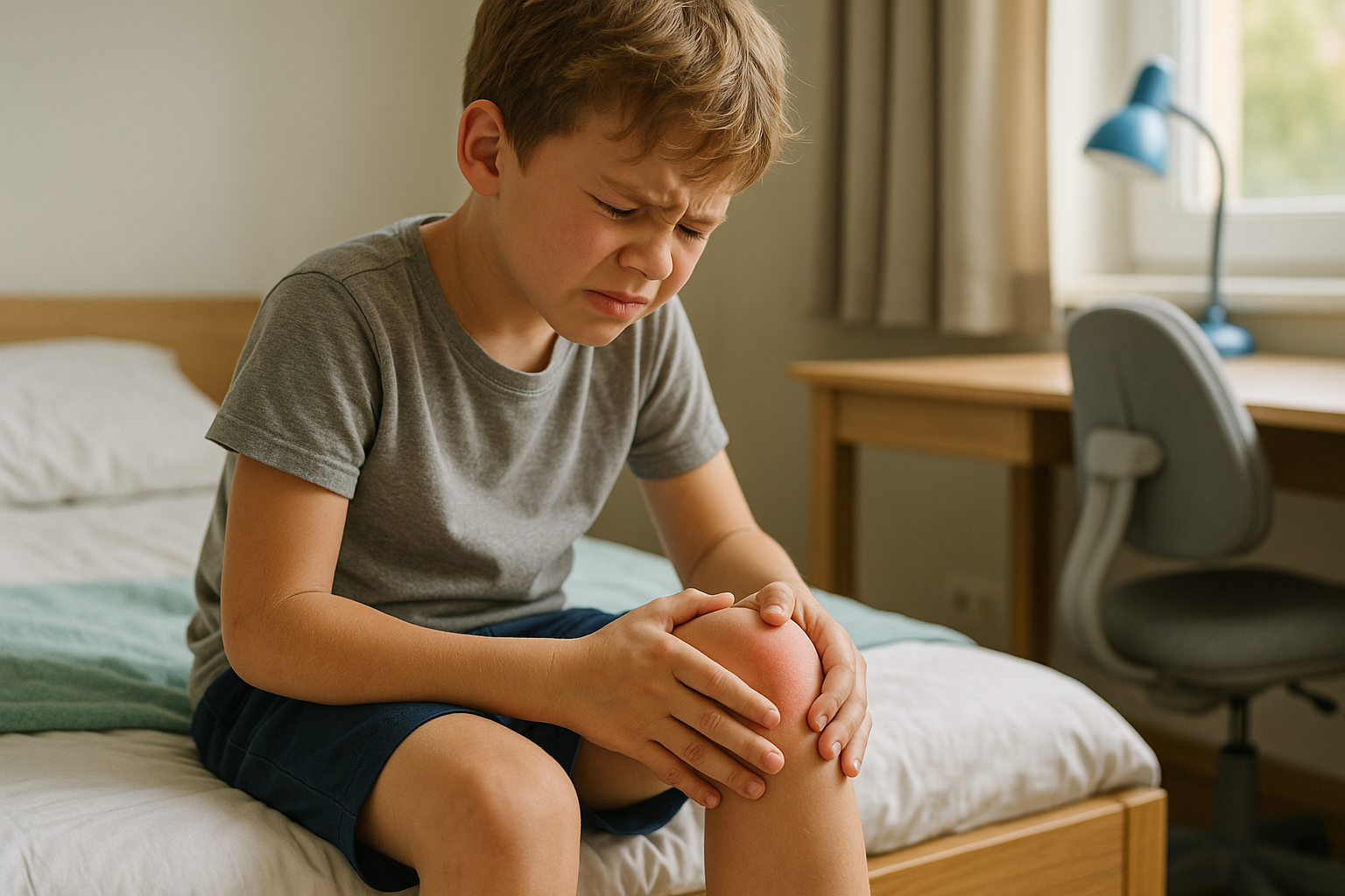 Knieschmerzen bei Kindern: Ursachen erkennen und richtig handeln - Illustration