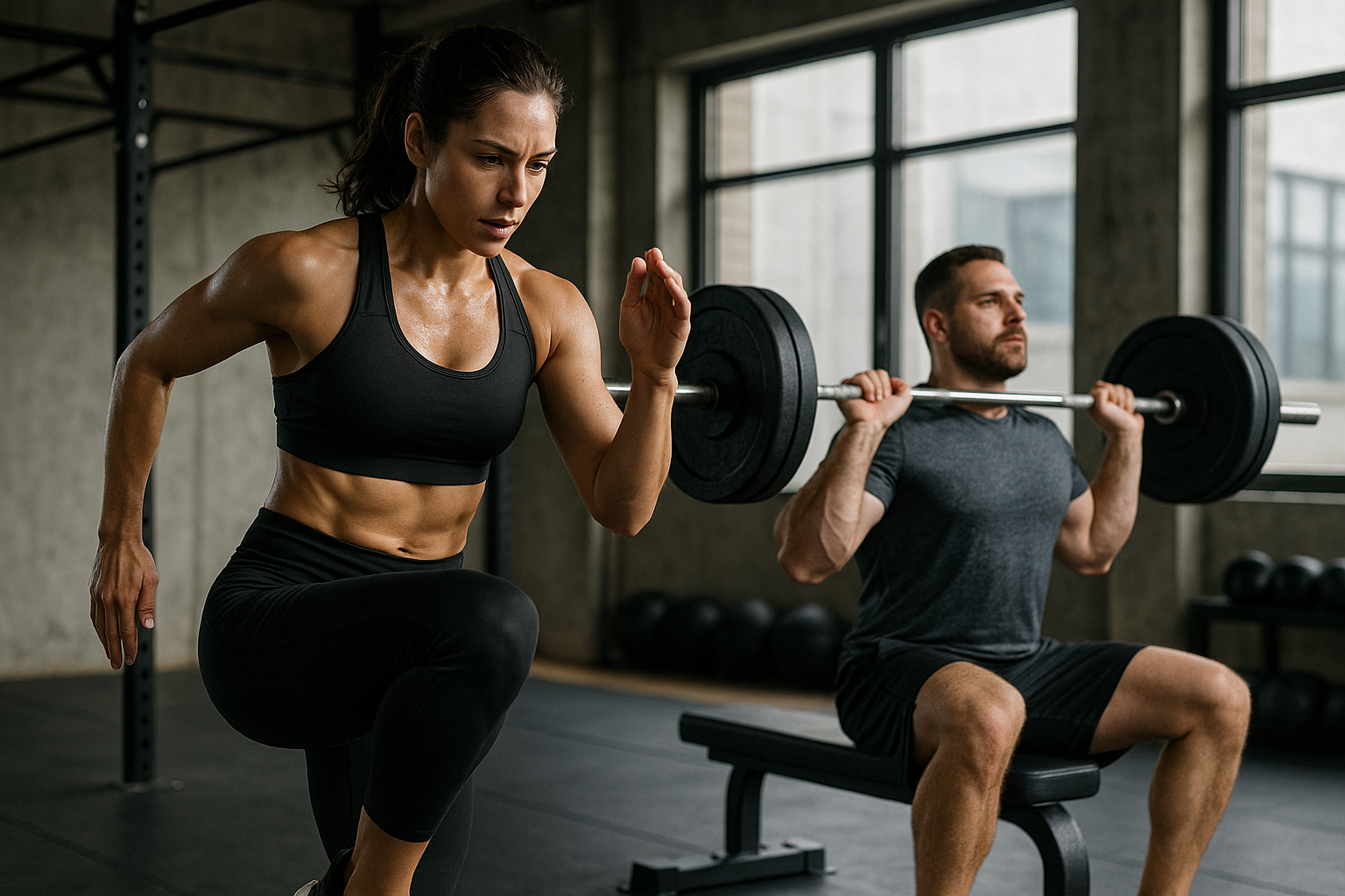 Entdecke das effektivste Workout zur Fettverbrennung: Ganzkörper- und Krafttraining im Fokus - Illustration
