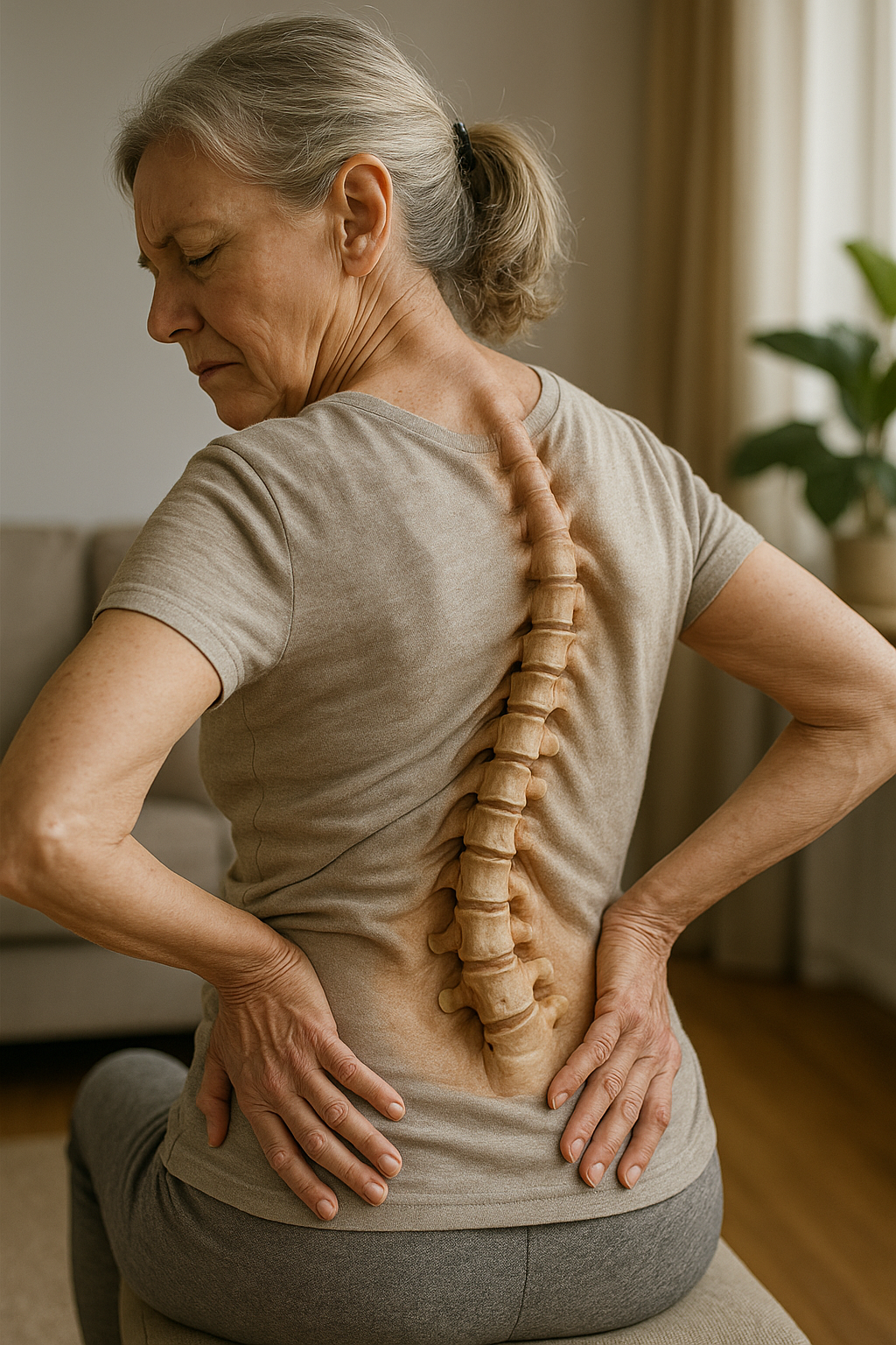 Übungsleser: effektive Übungen zur Linderung von Wirbelverformungen - Illustration