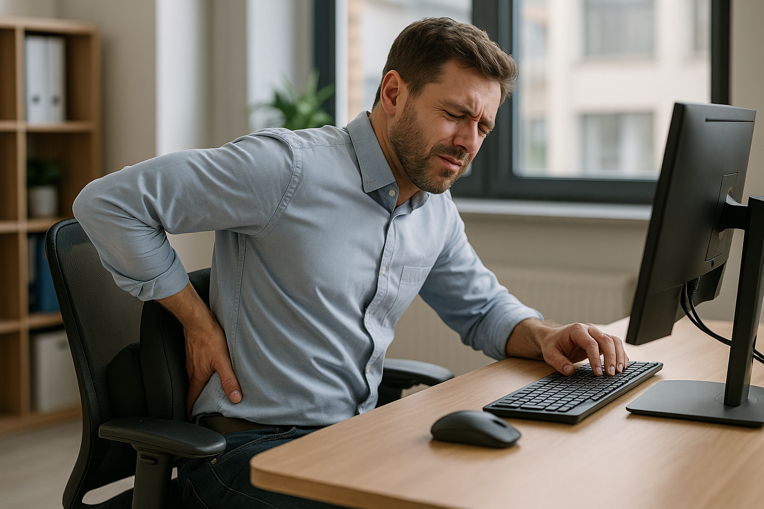 Ergonomisch sitzen und Rückenschmerzen adé: So klappt's! - Illustration