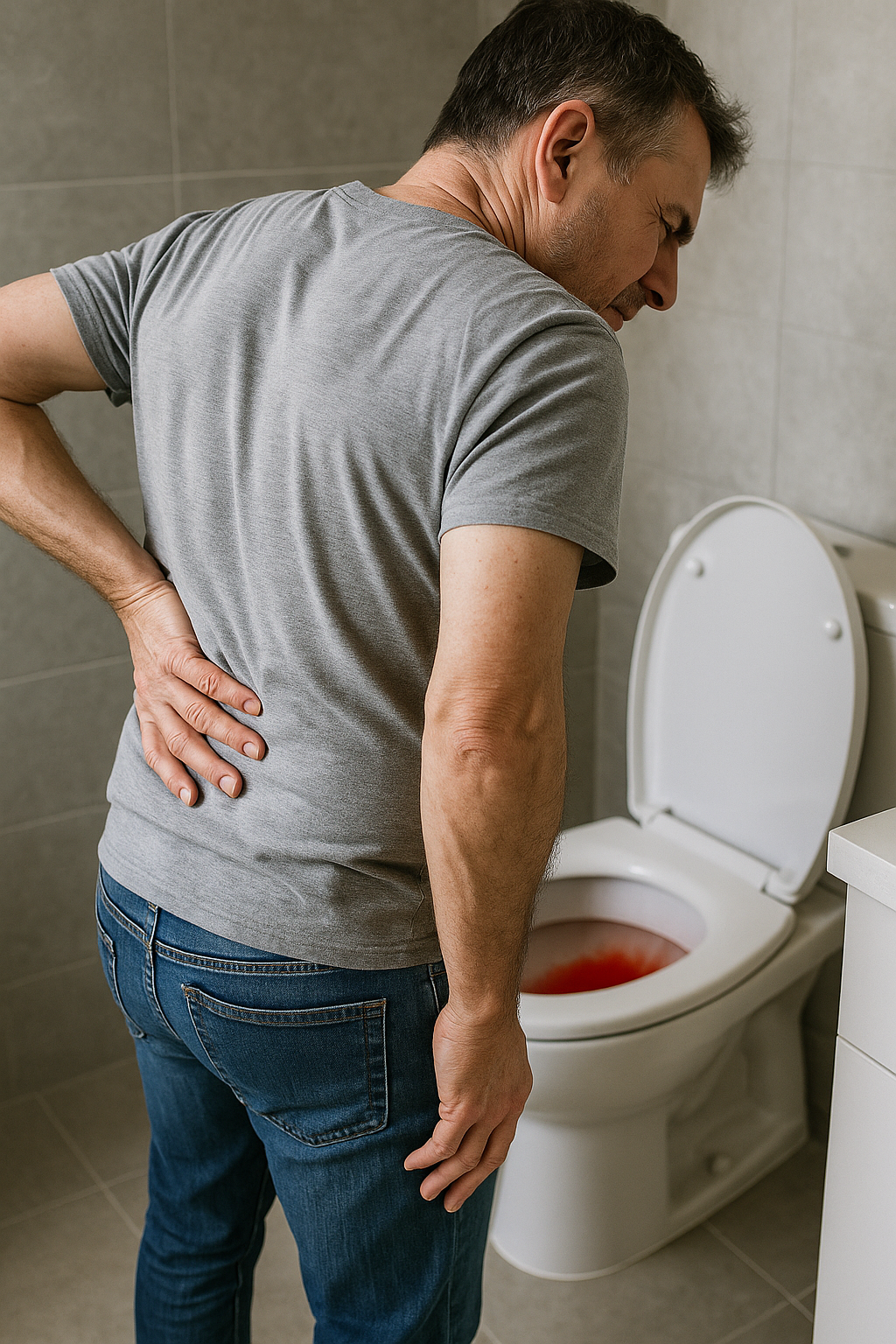 Wenn der Rücken schmerzt und der Urin rot ist: was das für Ihre Gesundheit bedeutet - Illustration