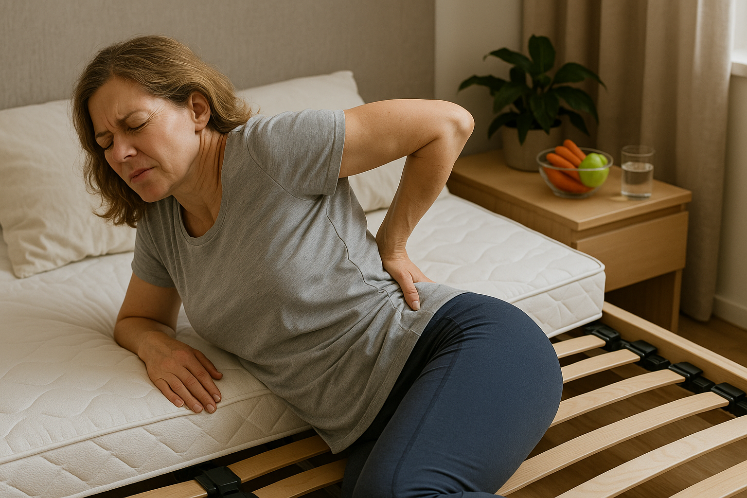Rückenschmerzen ade: das richtige Bett für erholsamen Schlaf finden - Illustration