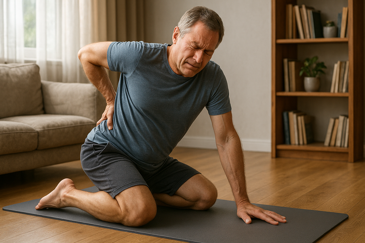 Übungsleser: rückenschmerzen mit gezielten Übungen lindern - Illustration