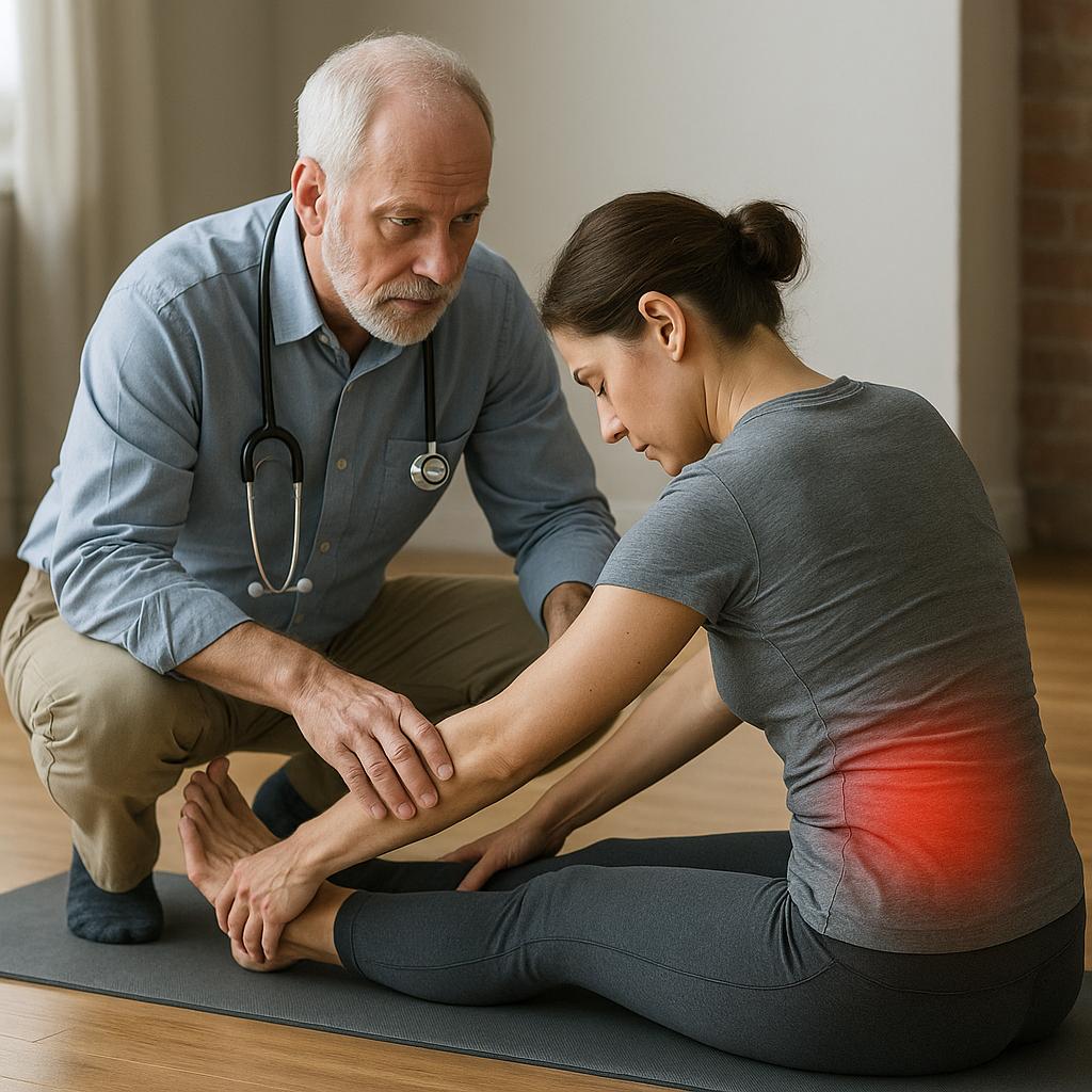 Yoga für einen gesunden Rücken: Übungen bei Bandscheibenvorfall - Illustration