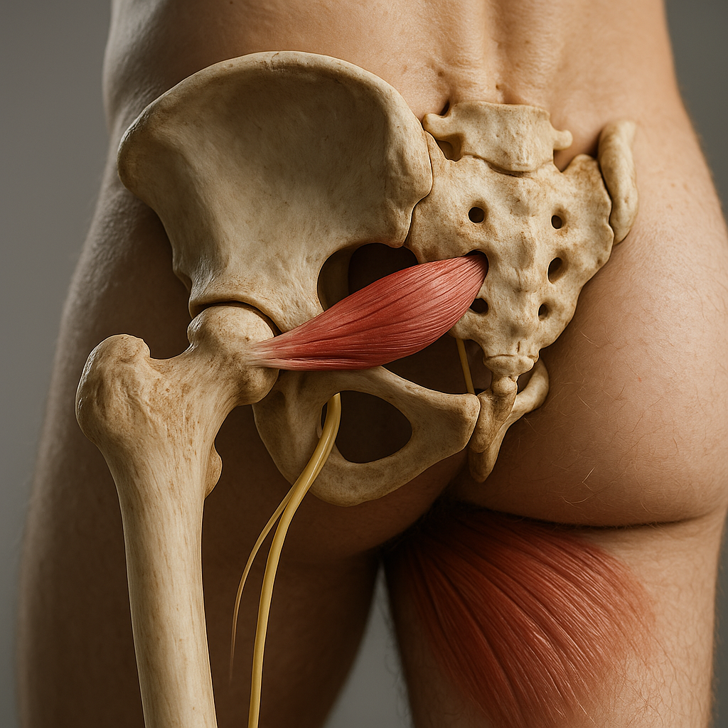 Piriformis-Schmerzen ade: Tipps für ein schmerzfreies Sitzen und Bewegen - Illustration
