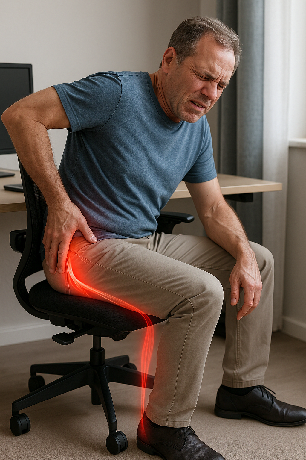 Piriformis-syndrom: Schmerzen lindern durch ergonomische Lösungen und gezielte Übungen