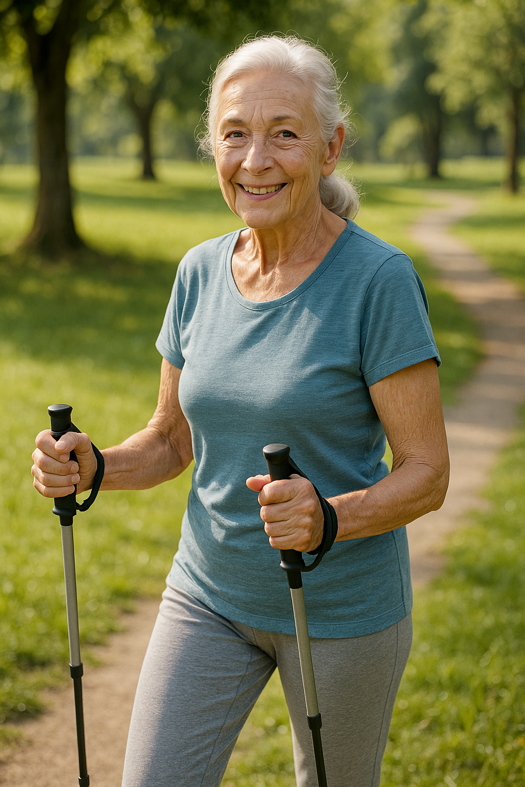 Bewegung im Alter: So bleiben Sie fit und gesund - Illustration