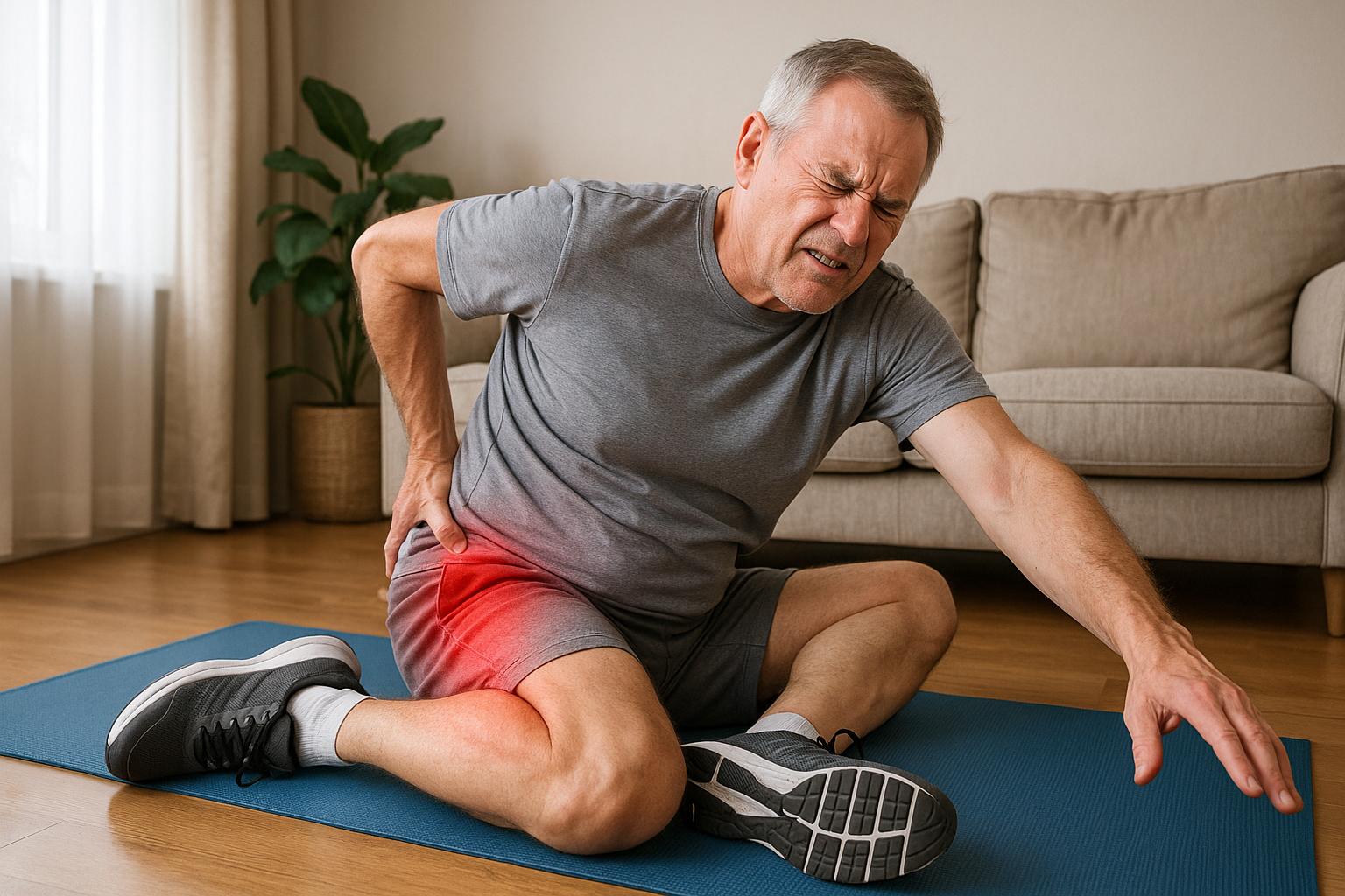 Übungsleser: sanfte Übungen für schnelle Linderung bei Ischiasschmerzen - Illustration