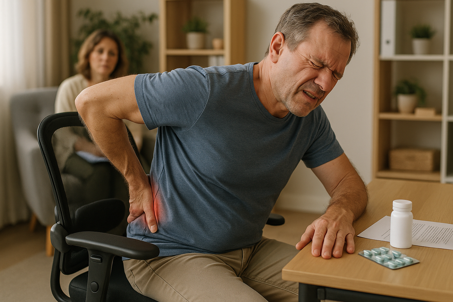 Neuropathische Schmerzen lindern: Tipps für den Alltag und ergonomische Unterstützung - Illustration